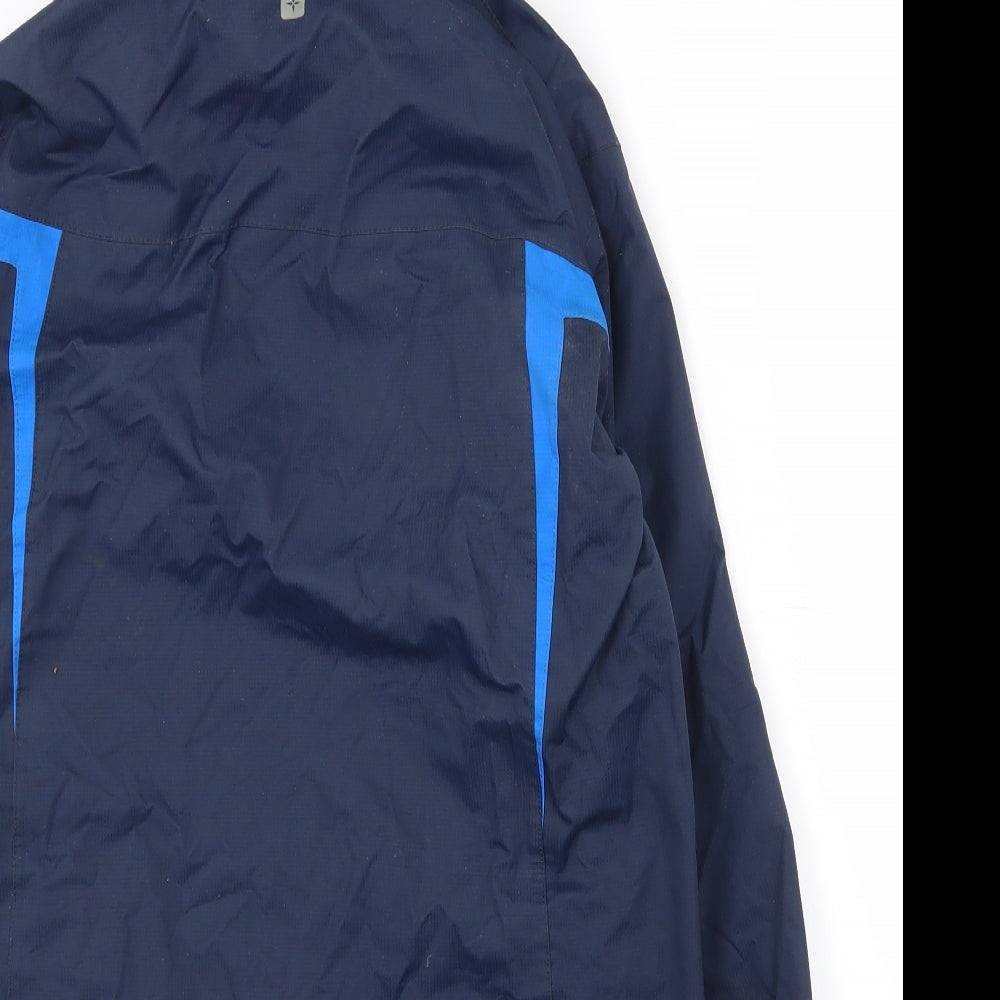 Mountain Warehouse Boys Blue   Rain Coat Coat Size 13 Years  Zip