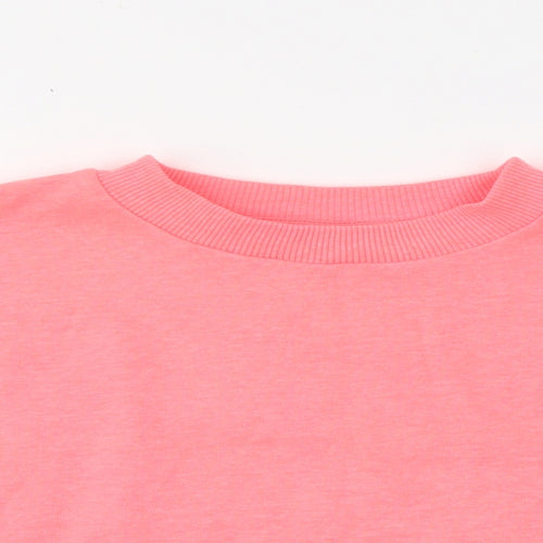 NEXT Girls Pink  Cotton Pullover Sweatshirt Size 8 Years
