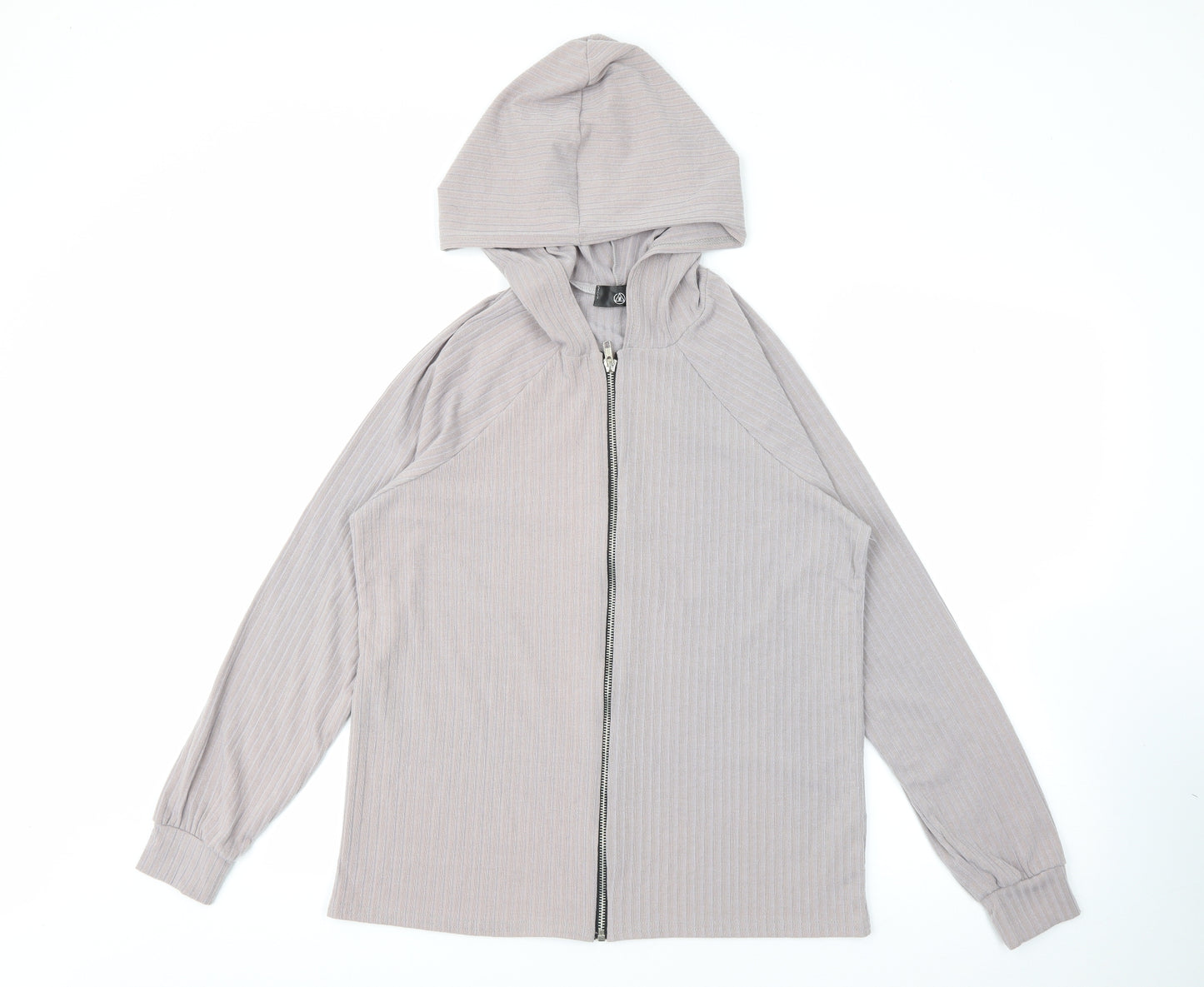 Missguided Womens Purple  Polyester Full Zip Hoodie Size 8  Zip