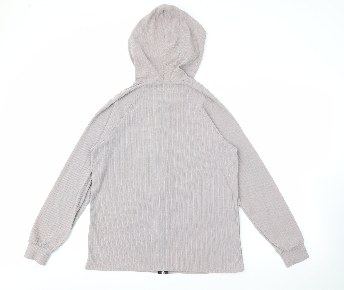 Missguided Womens Purple  Polyester Full Zip Hoodie Size 8  Zip