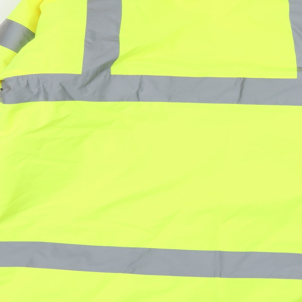 Portwest Mens Yellow   Jacket Coat Size M  Zip - Hi-Vis