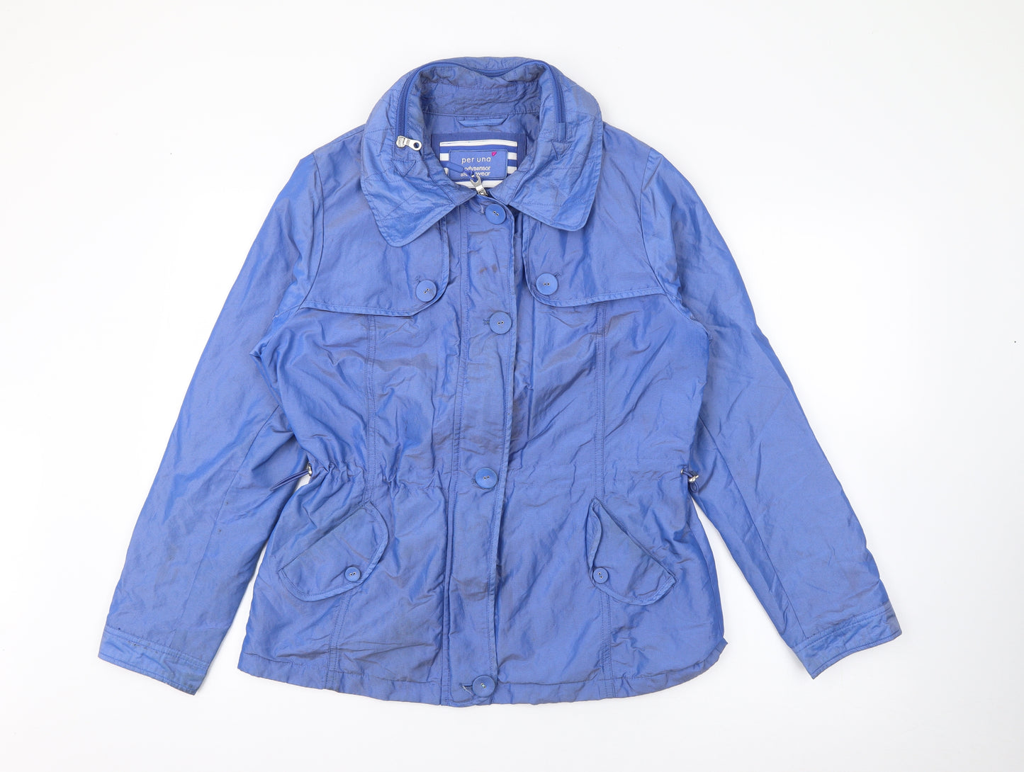 Per Una Womens Blue   Jacket  Size 12  Zip