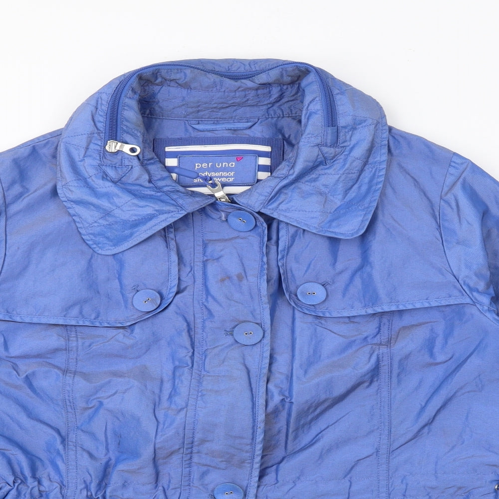 Per Una Womens Blue   Jacket  Size 12  Zip