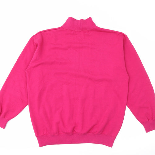 Hunt Club Womens Pink  Polyester Pullover Sweatshirt Size S