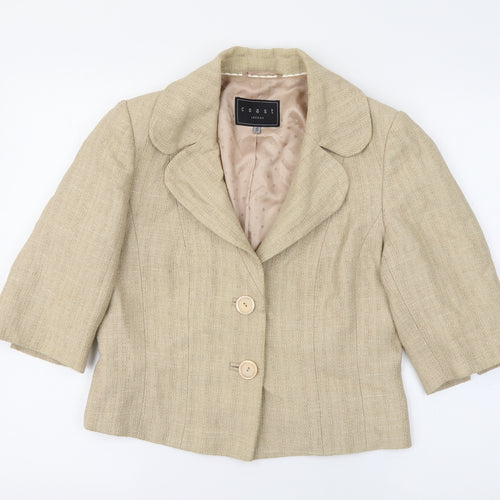 Coast Womens Beige   Jacket  Size 12  Button