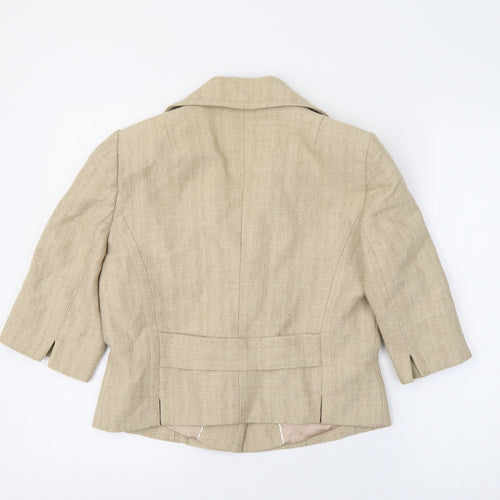 Coast Womens Beige   Jacket  Size 12  Button