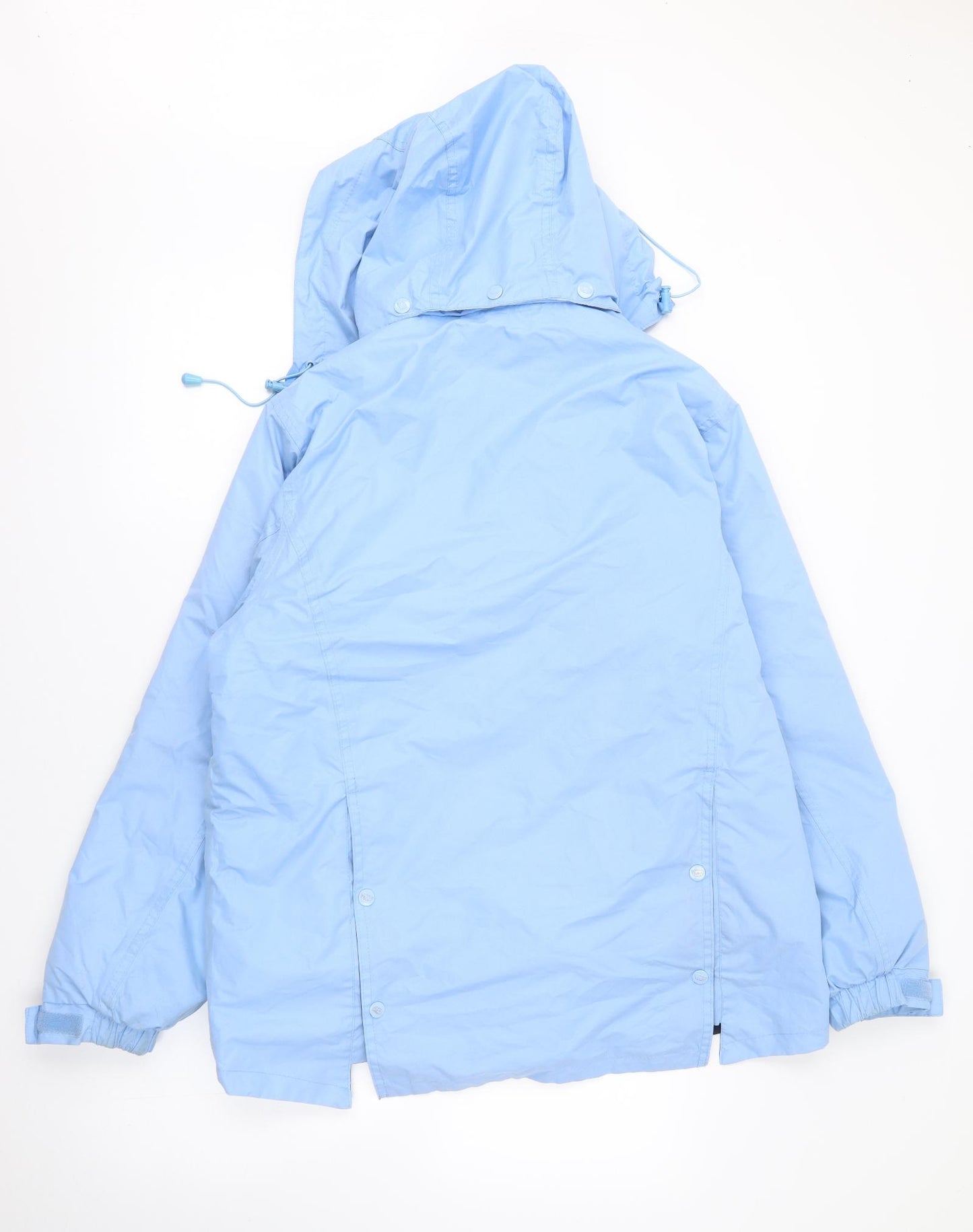 Loveson Womens Blue   Rain Coat Coat Size L  Zip - Eq`
