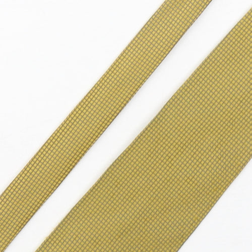 BHS Mens Yellow Grenadine Polyester Pointed Tie One Size