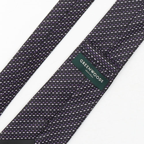 Greenwoods Mens Multicoloured Geometric Polyester Pointed Tie One Size