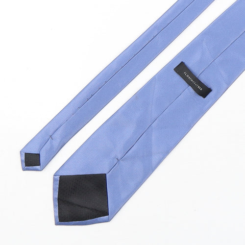 F&F Mens Blue Grenadine Polyester Pointed Tie One Size