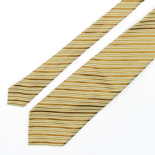 Jim Thompson  Mens Multicoloured Striped Silk Pointed Tie One Size