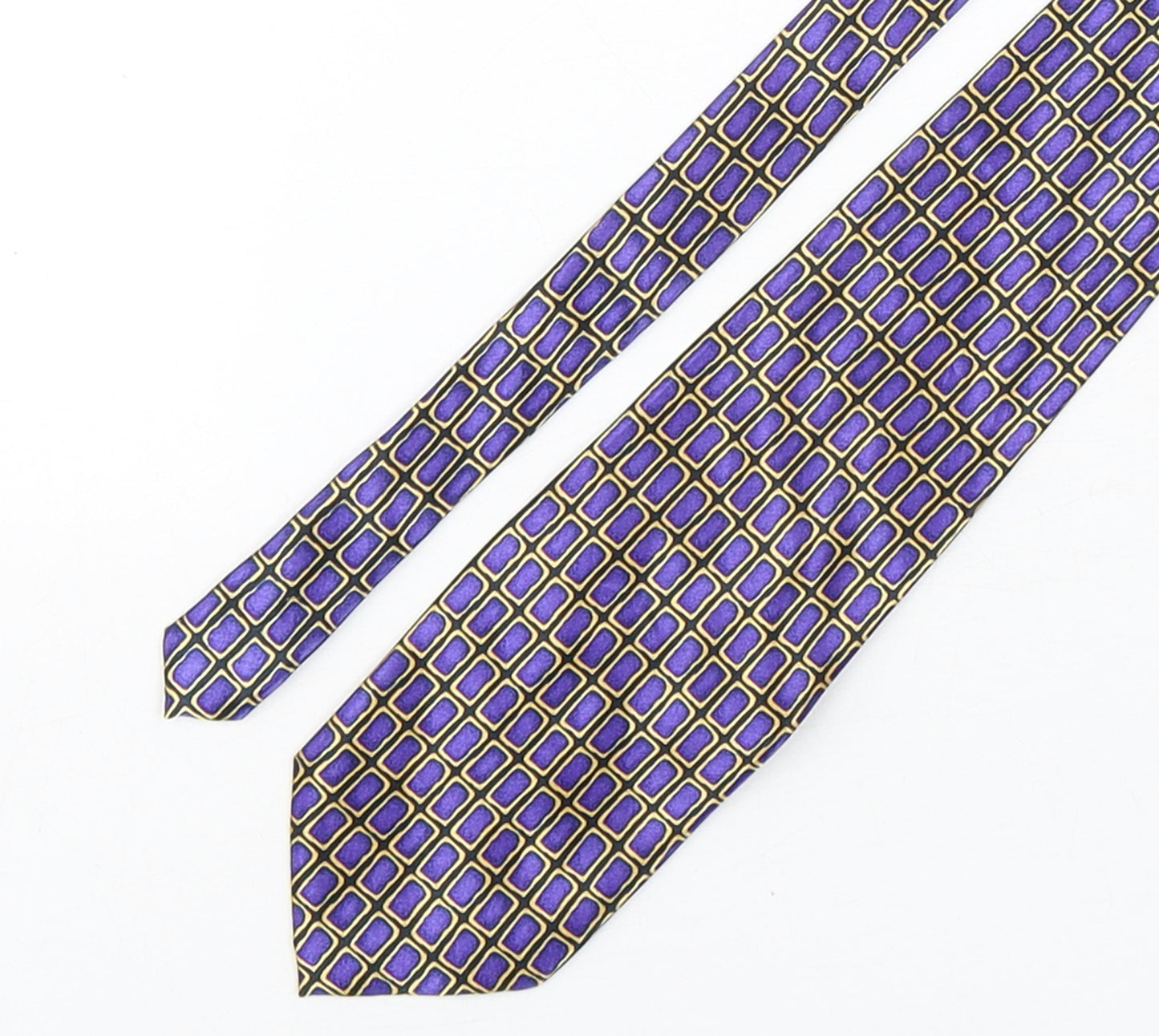 Debenhams  Mens Multicoloured Geometric Polyester Pointed Tie One Size
