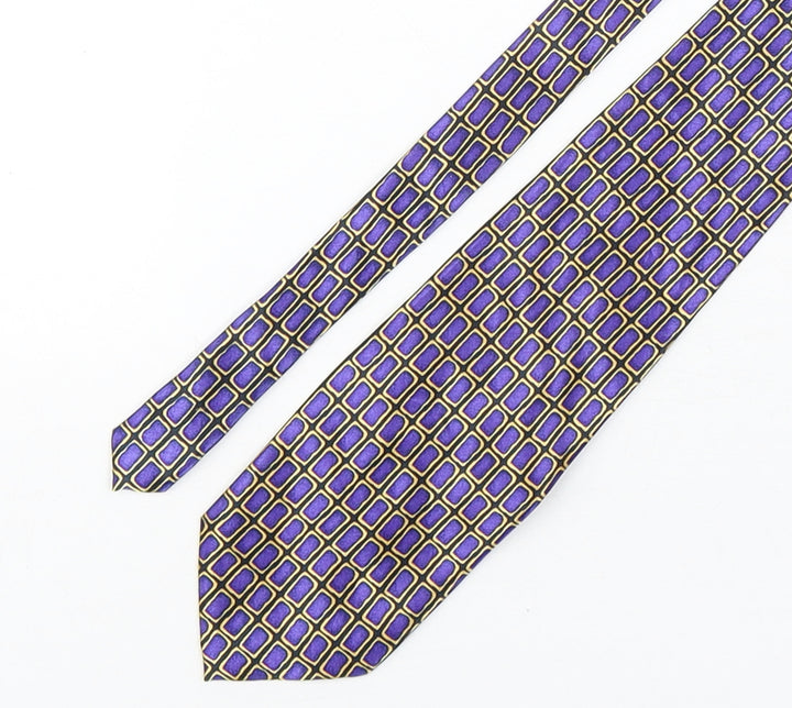 Debenhams Mens Multicoloured Geometric Polyester Pointed Tie One Size