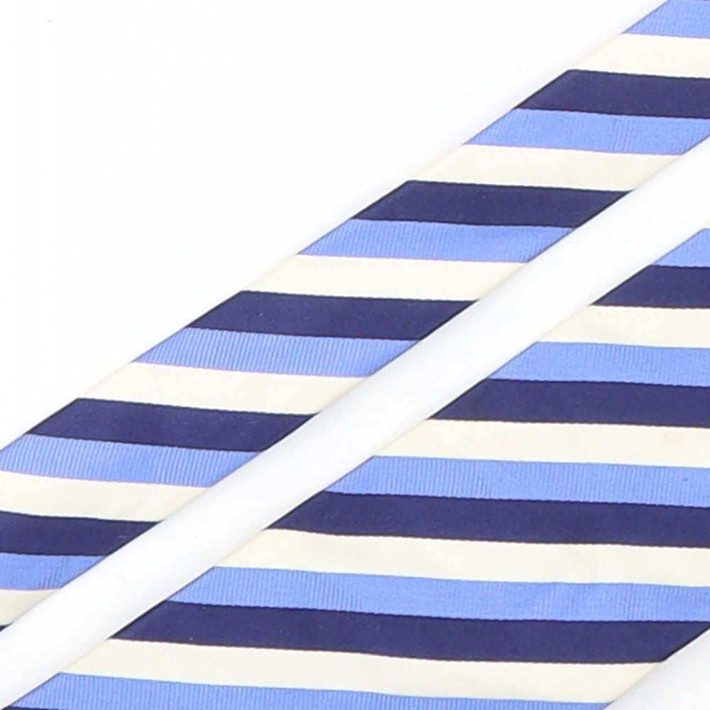 Marks and Spencer Mens Multicoloured Striped Silk Pointed Tie One Size