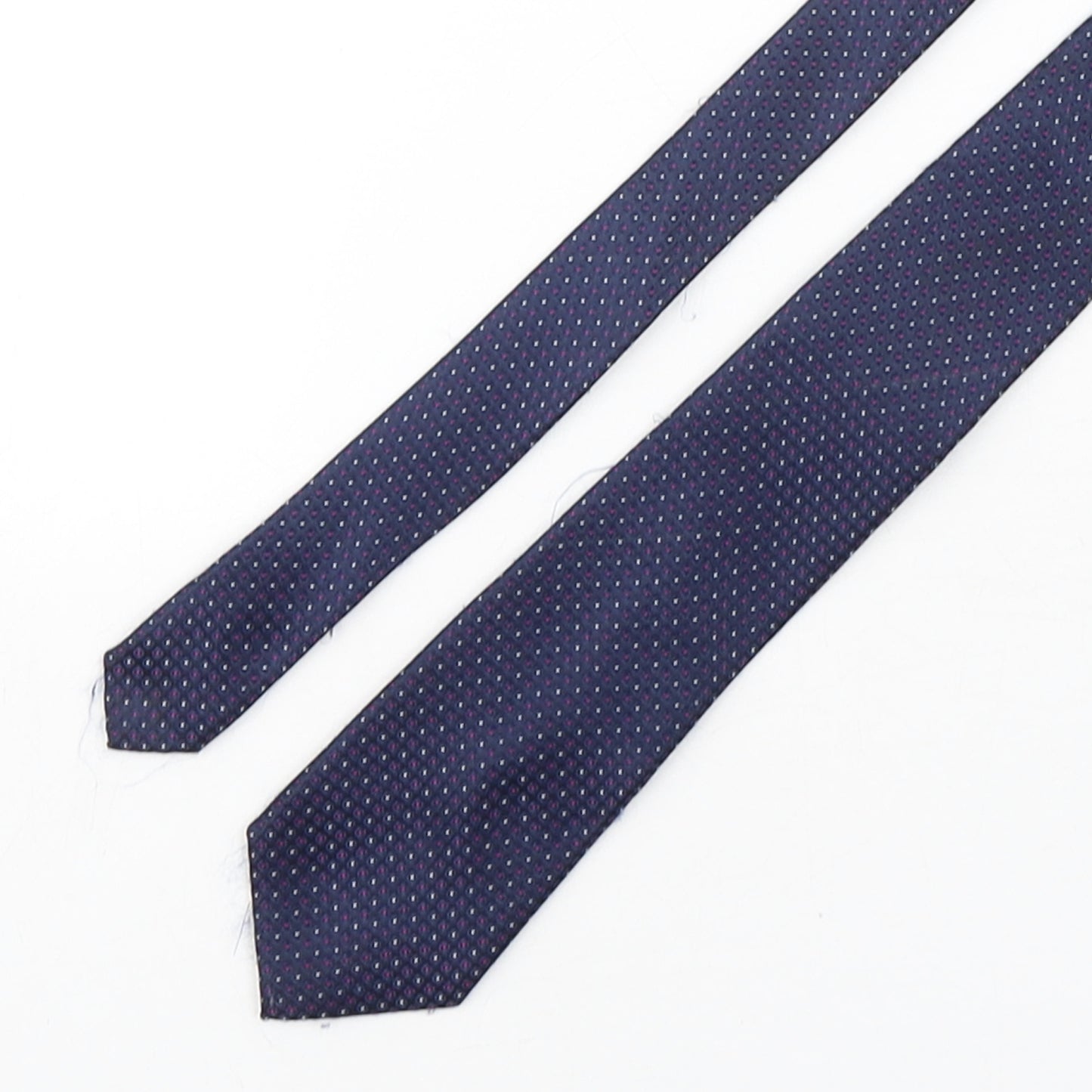 Scott & Taylor Mens Multicoloured Geometric Polyester Pointed Tie One Size