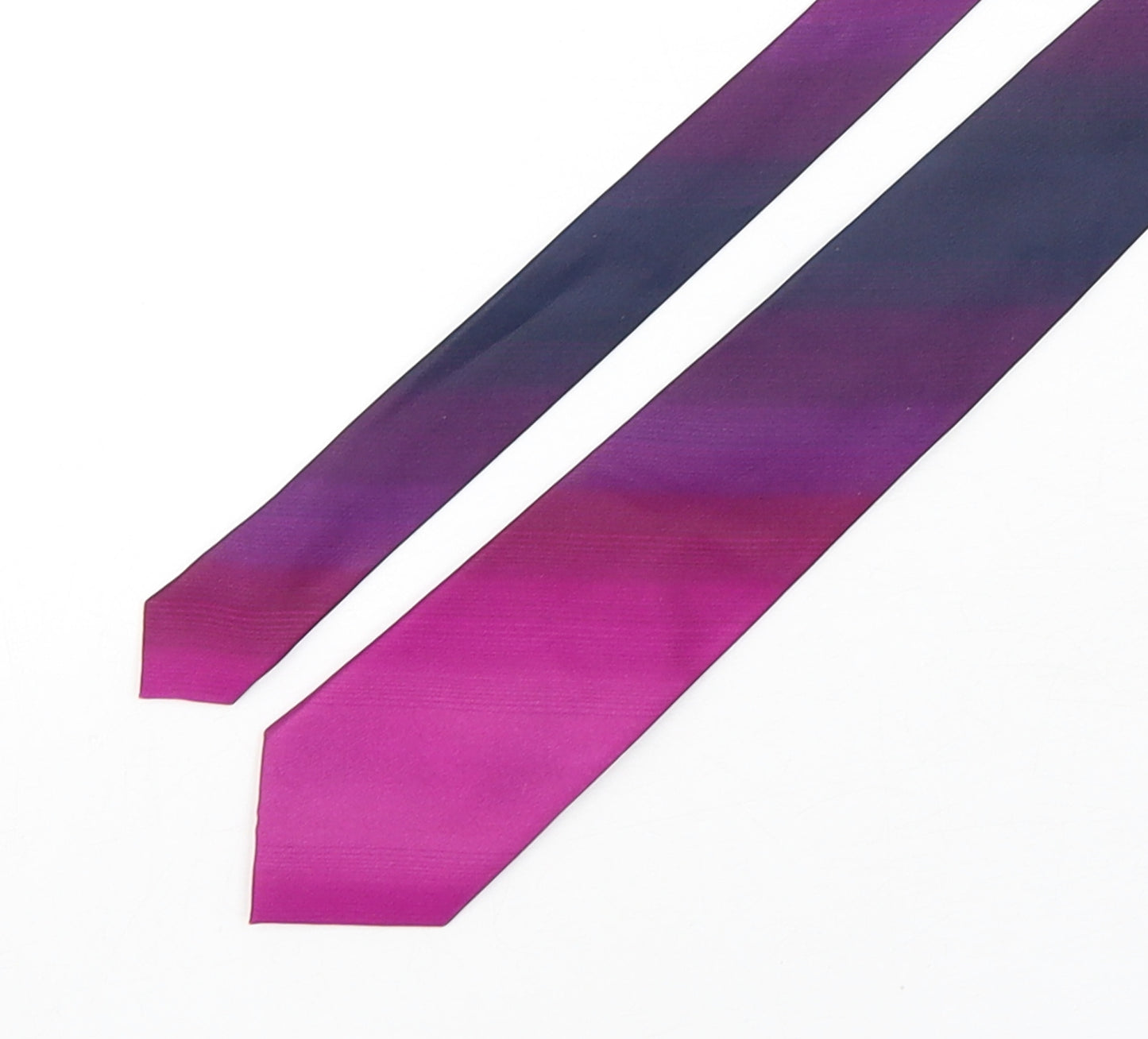 Alexandre Mens Multicoloured Striped Silk Pointed Tie One Size