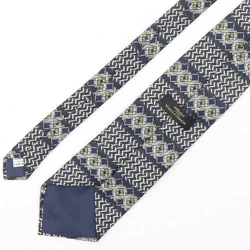 Marks and Spencer Mens Multicoloured Geometric Polyester Pointed Tie One Size