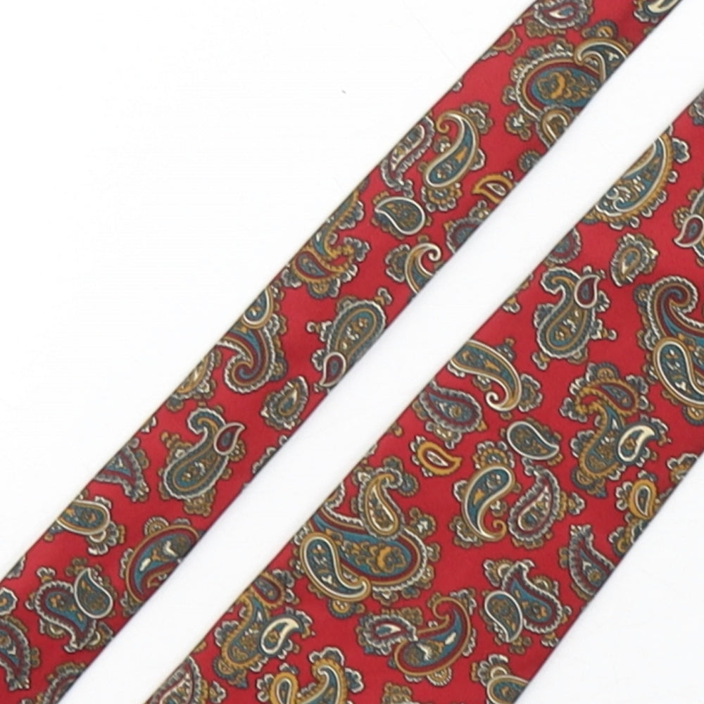 Marks and Spencer Mens Multicoloured Paisley Silk Pointed Tie One Size