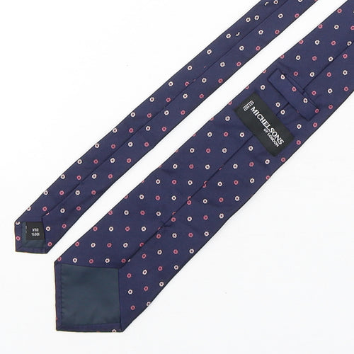 Michelsons Mens Multicoloured Floral Silk Pointed Tie One Size