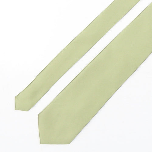 Puccini Mens Green  Microfibre Pointed Tie One Size