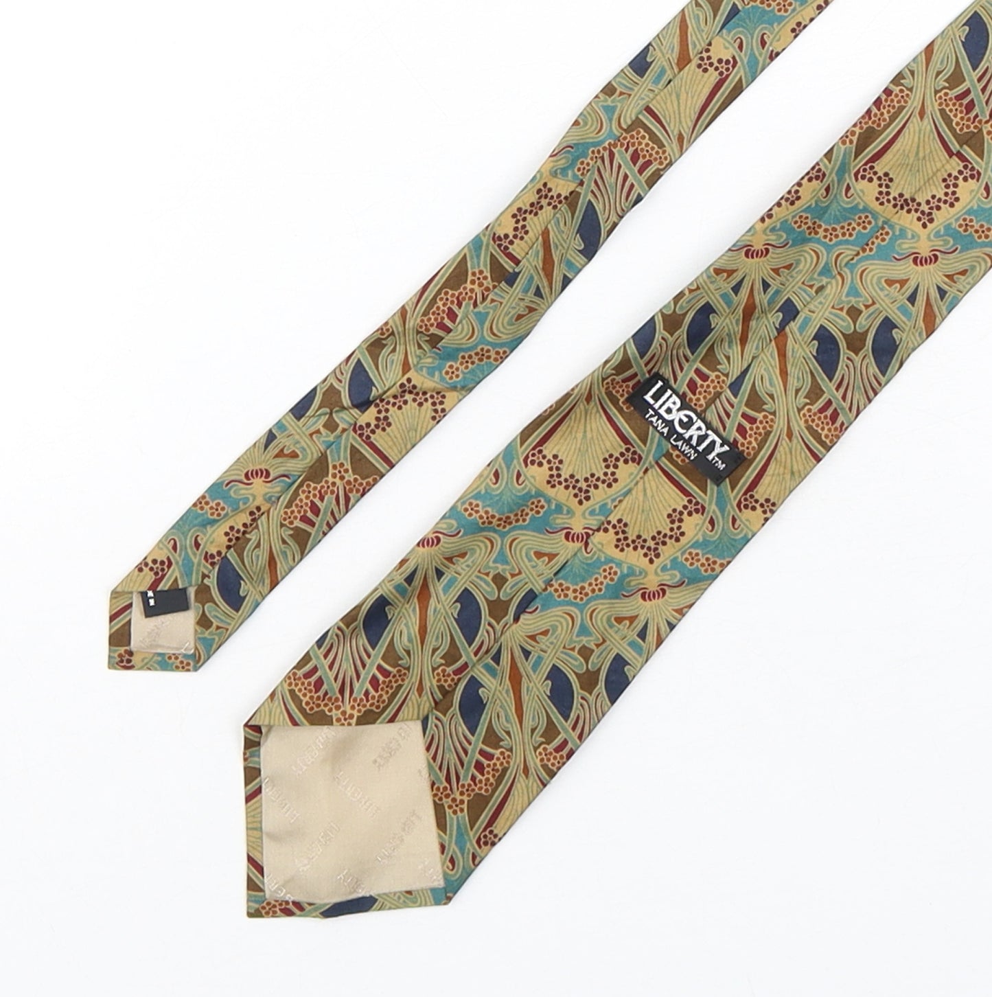 Liberty Mens Multicoloured Paisley Cotton Pointed Tie One Size