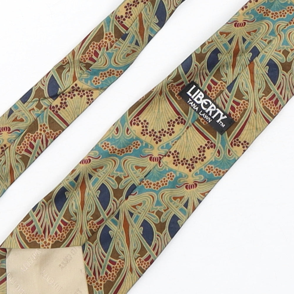 Liberty Mens Multicoloured Paisley Cotton Pointed Tie One Size