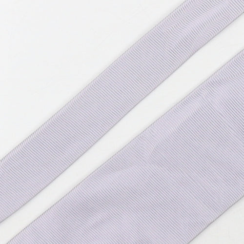 Basile Mens Silver  Silk Pointed Tie One Size