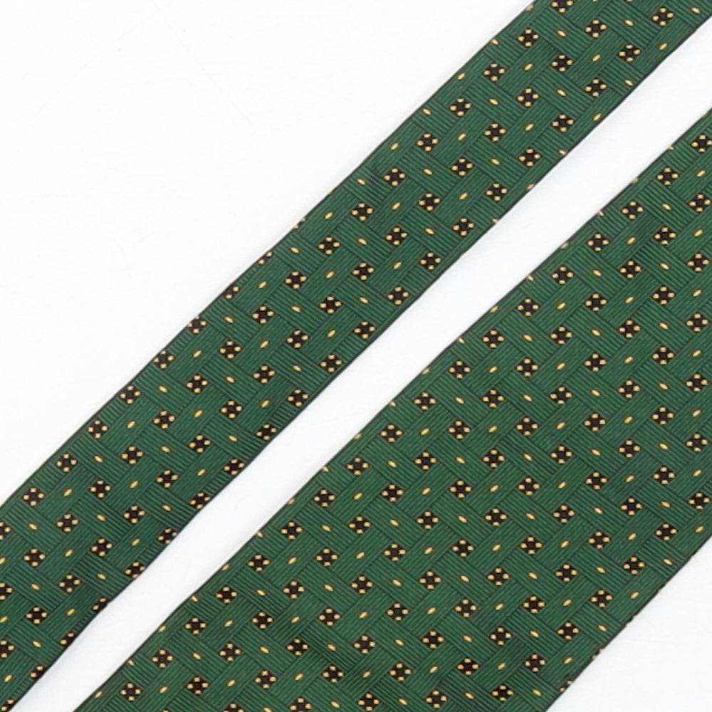 Givo Mens Multicoloured Plaids & Checks Silk Pointed Tie One Size