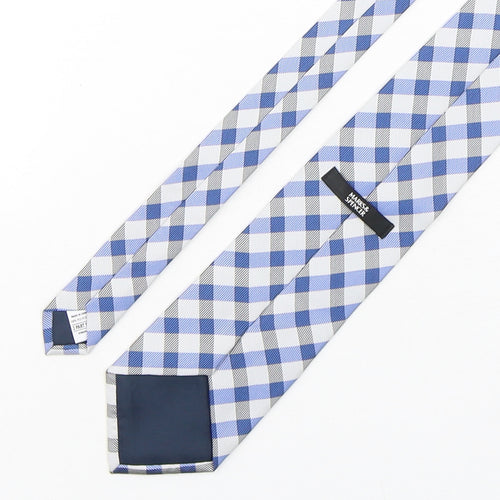 Marks and Spencer Mens Multicoloured Striped Polyester Pointed Tie One Size
