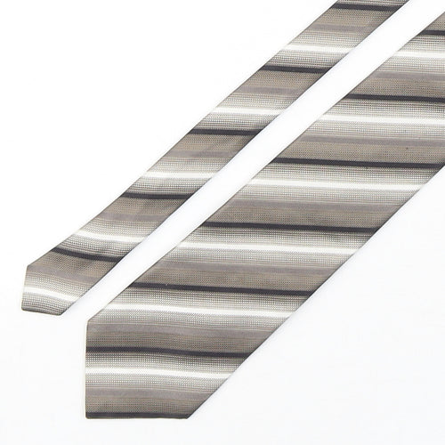 Collezione Mens Multicoloured Striped Silk Pointed Tie One Size