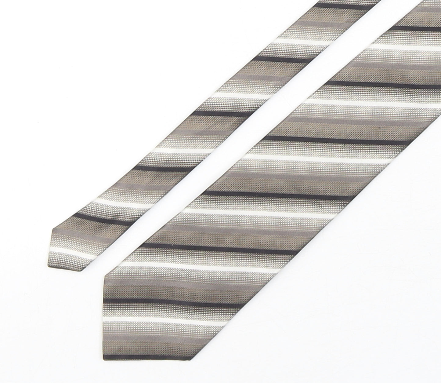 Collezione Mens Multicoloured Striped Silk Pointed Tie One Size