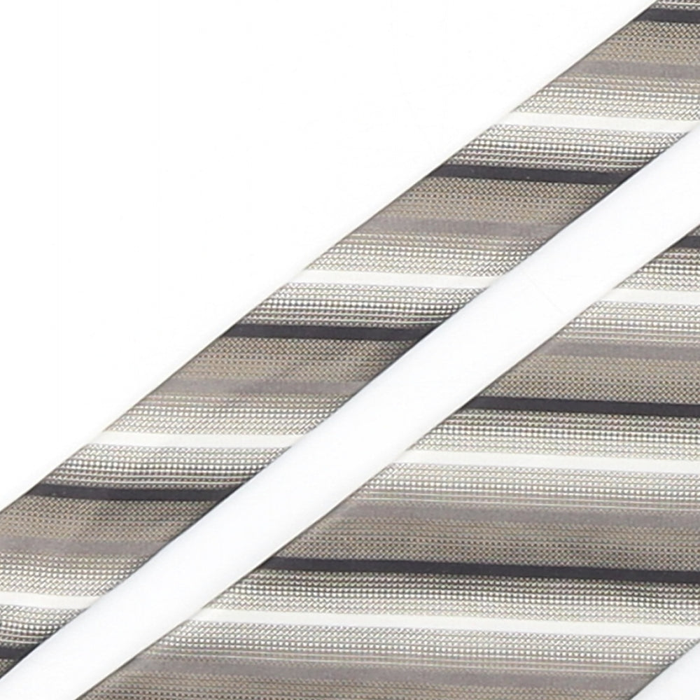 Collezione Mens Multicoloured Striped Silk Pointed Tie One Size