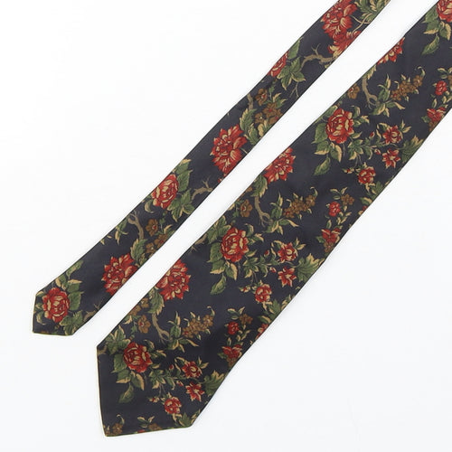 StMichael Mens Multicoloured Floral Silk Pointed Tie One Size
