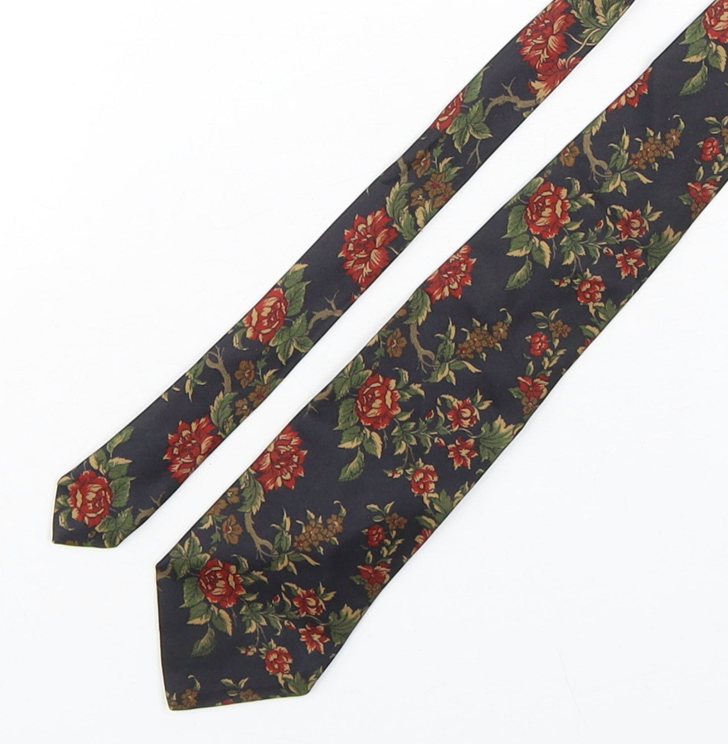 StMichael Mens Multicoloured Floral Silk Pointed Tie One Size