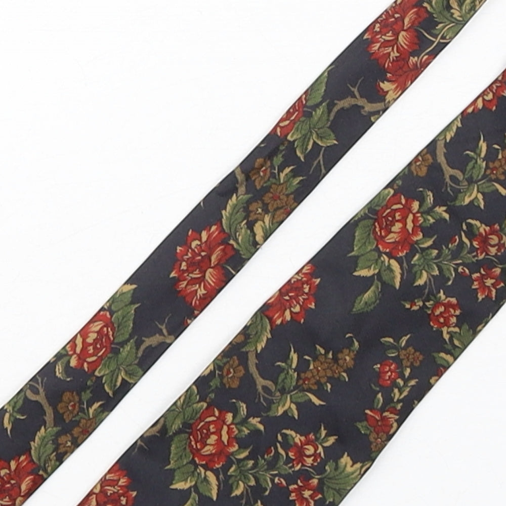 StMichael Mens Multicoloured Floral Silk Pointed Tie One Size