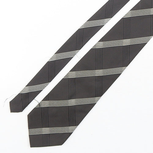 Zantos Mens Multicoloured Plaids & Checks Polyester Pointed Tie One Size