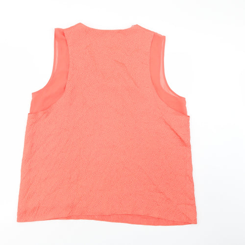 NEXT Womens Pink  Polyester Basic Blouse Size 20 V-Neck