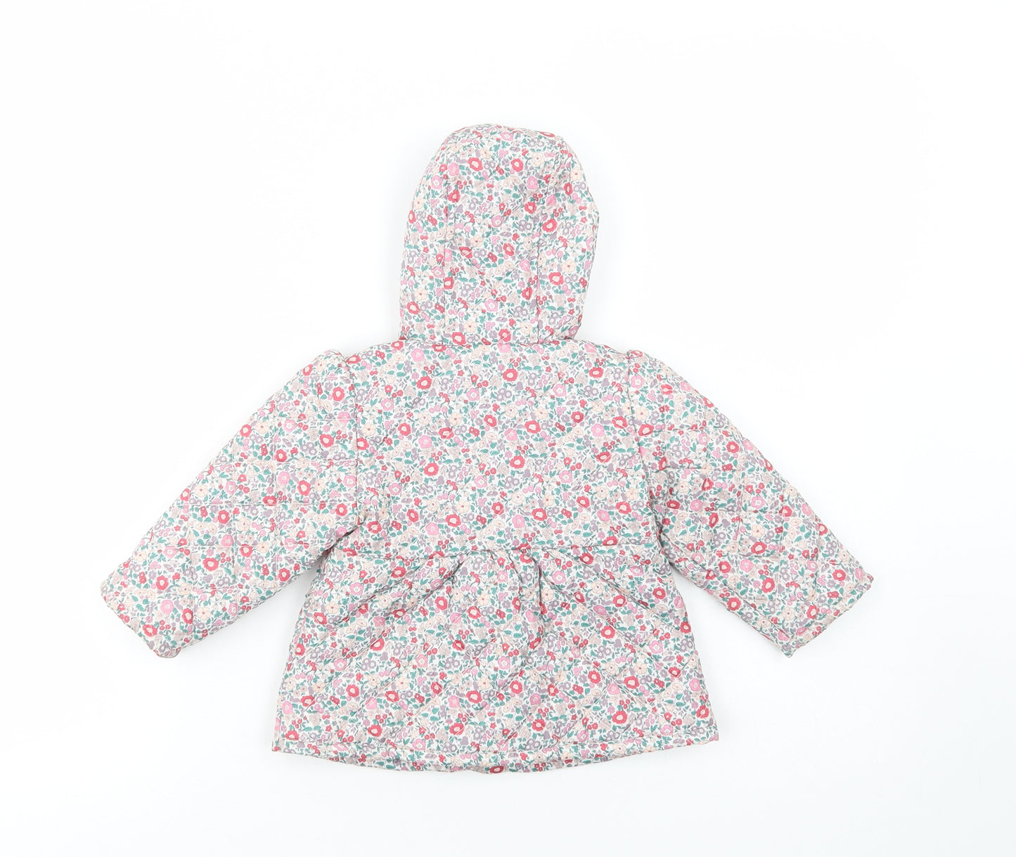 Marks and Spencer Baby Pink Floral  Basic Jacket Jacket Size 6-9 Months   Snap