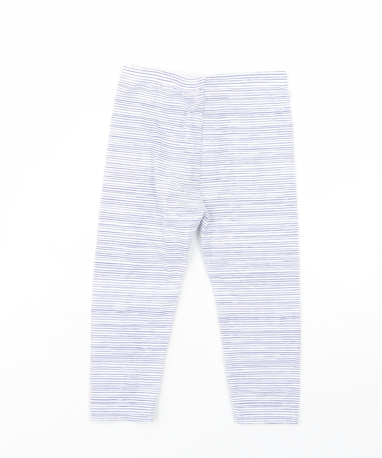 Joules Baby White Striped Cotton Jogger Leggings Size 18-24 Months