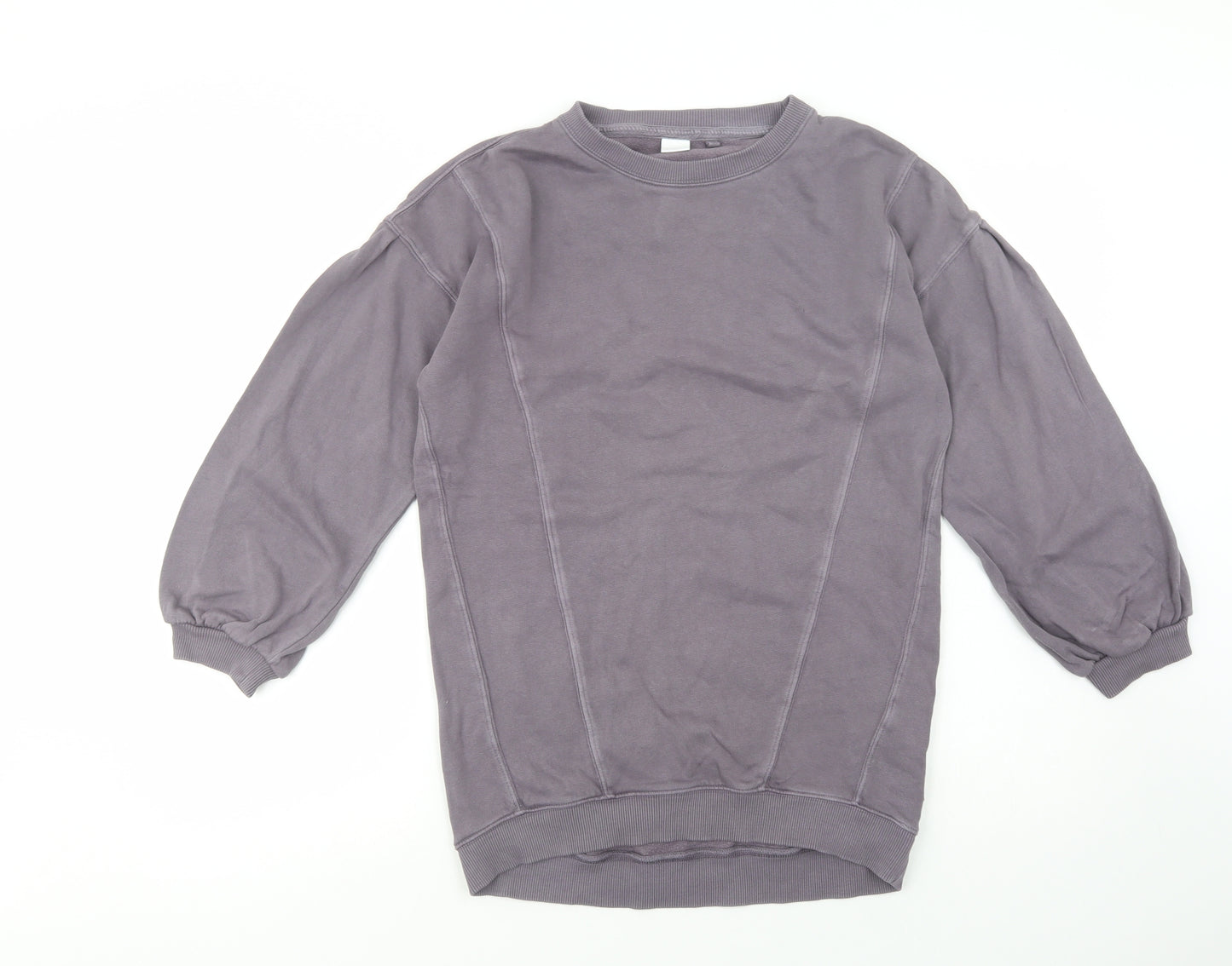 NEXT Girls Purple  Cotton Tunic Sweatshirt Size 12 Years  Pullover