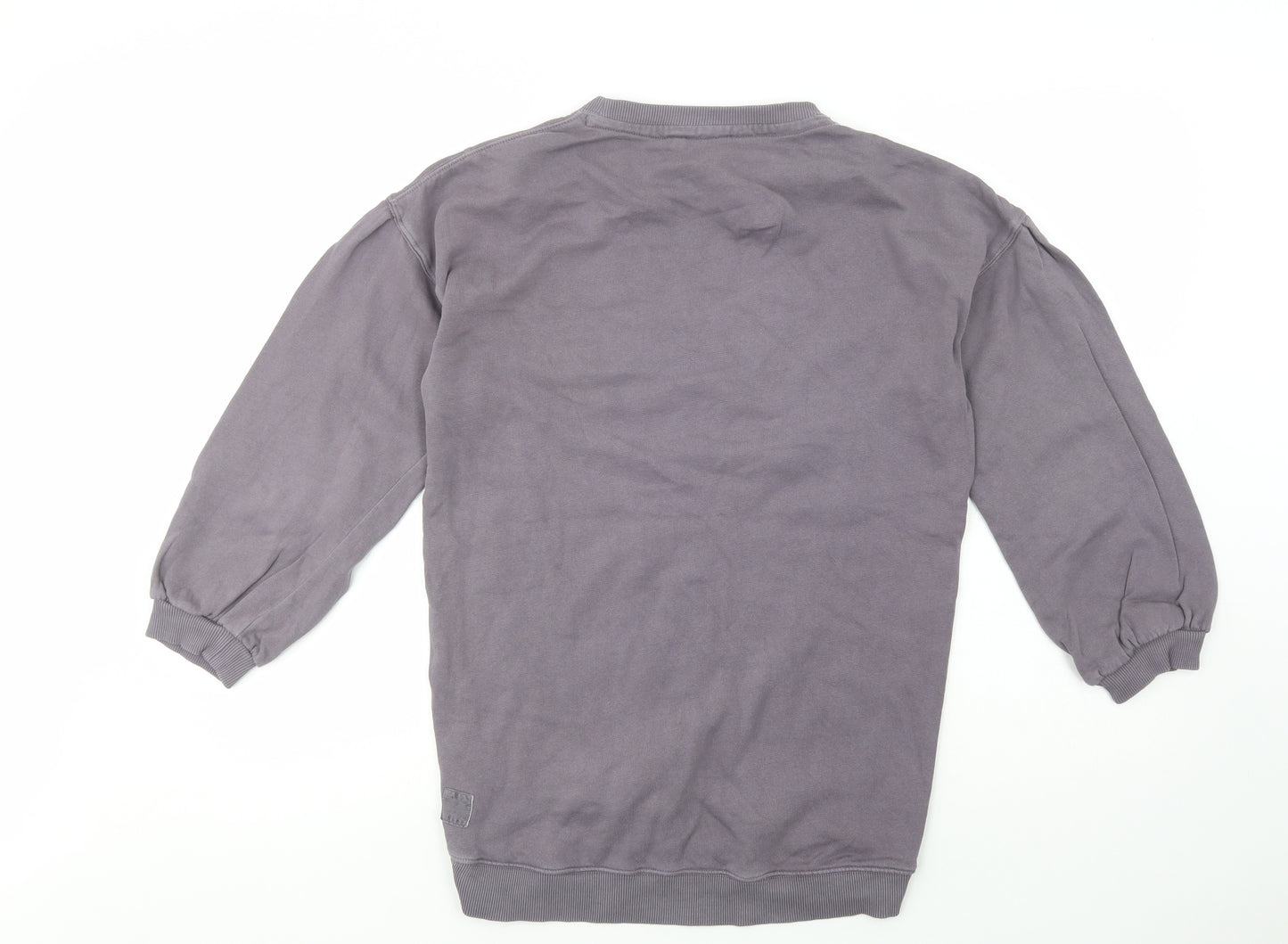 NEXT Girls Purple  Cotton Tunic Sweatshirt Size 12 Years  Pullover