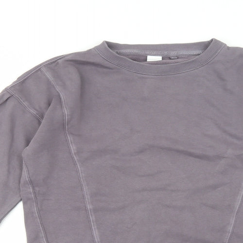 NEXT Girls Purple  Cotton Tunic Sweatshirt Size 12 Years  Pullover