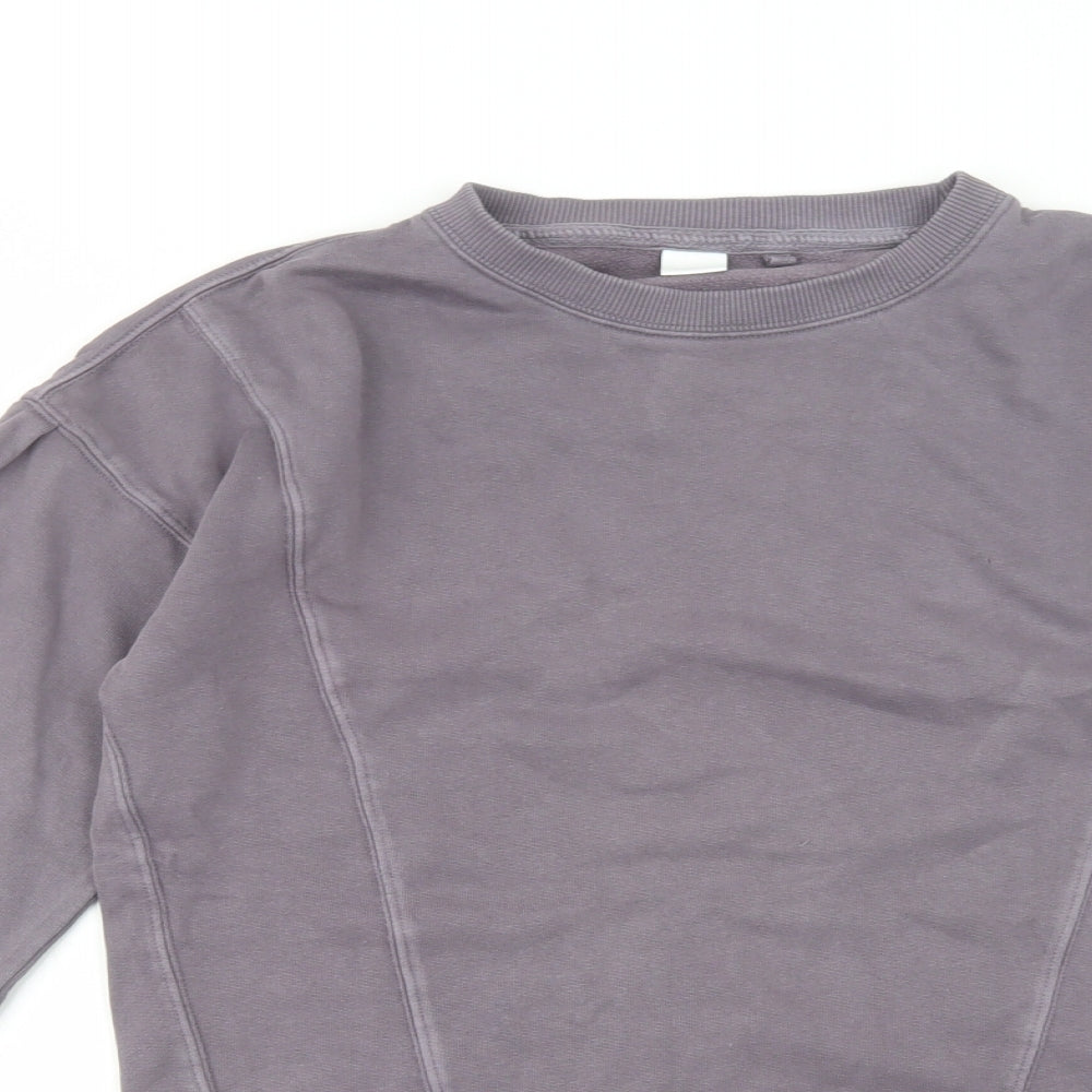 NEXT Girls Purple  Cotton Tunic Sweatshirt Size 12 Years  Pullover