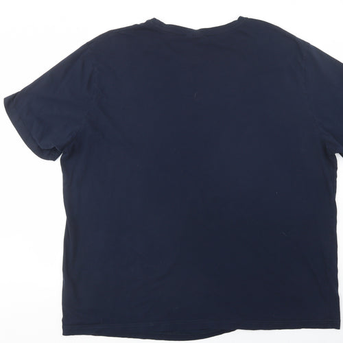 Livergy Mens Blue  Cotton  T-Shirt Size 4XL Crew Neck  - Not A Morning Person