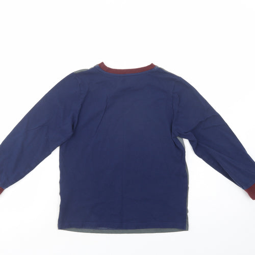 Character.Com Girls Blue  Polyester Pullover T-Shirt Size 8-9 Years Crew Neck Pullover - Hogwarts