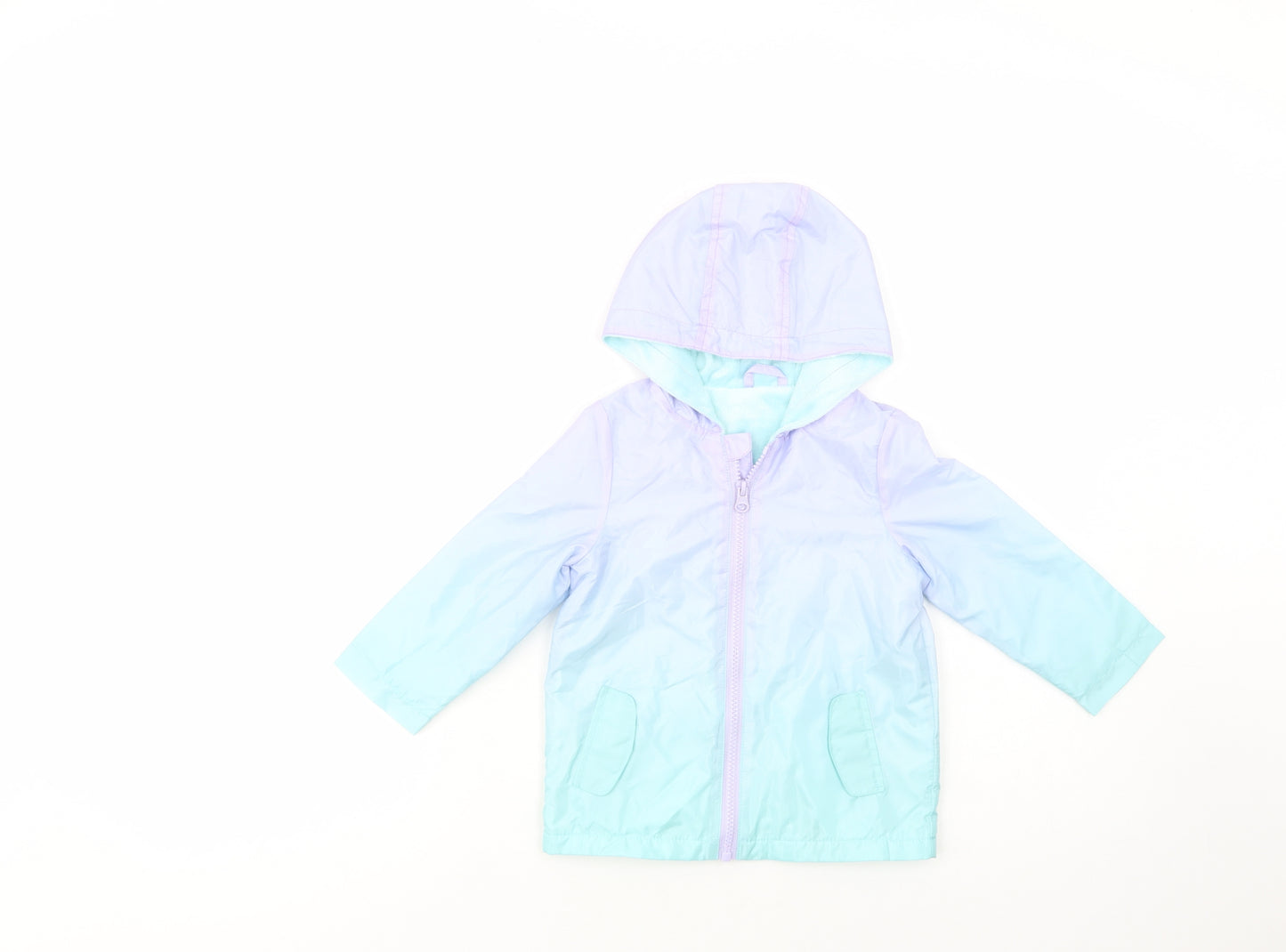 Dunnes Stores Baby Purple Batik  Basic Jacket Jacket Size 18-24 Months   Zip