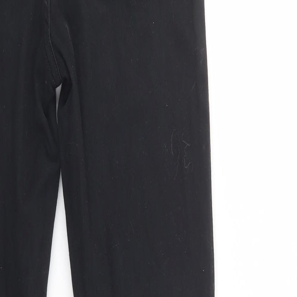 F&F Womens Black  Cotton Skinny Jeans Size 8 L30 in Regular Button