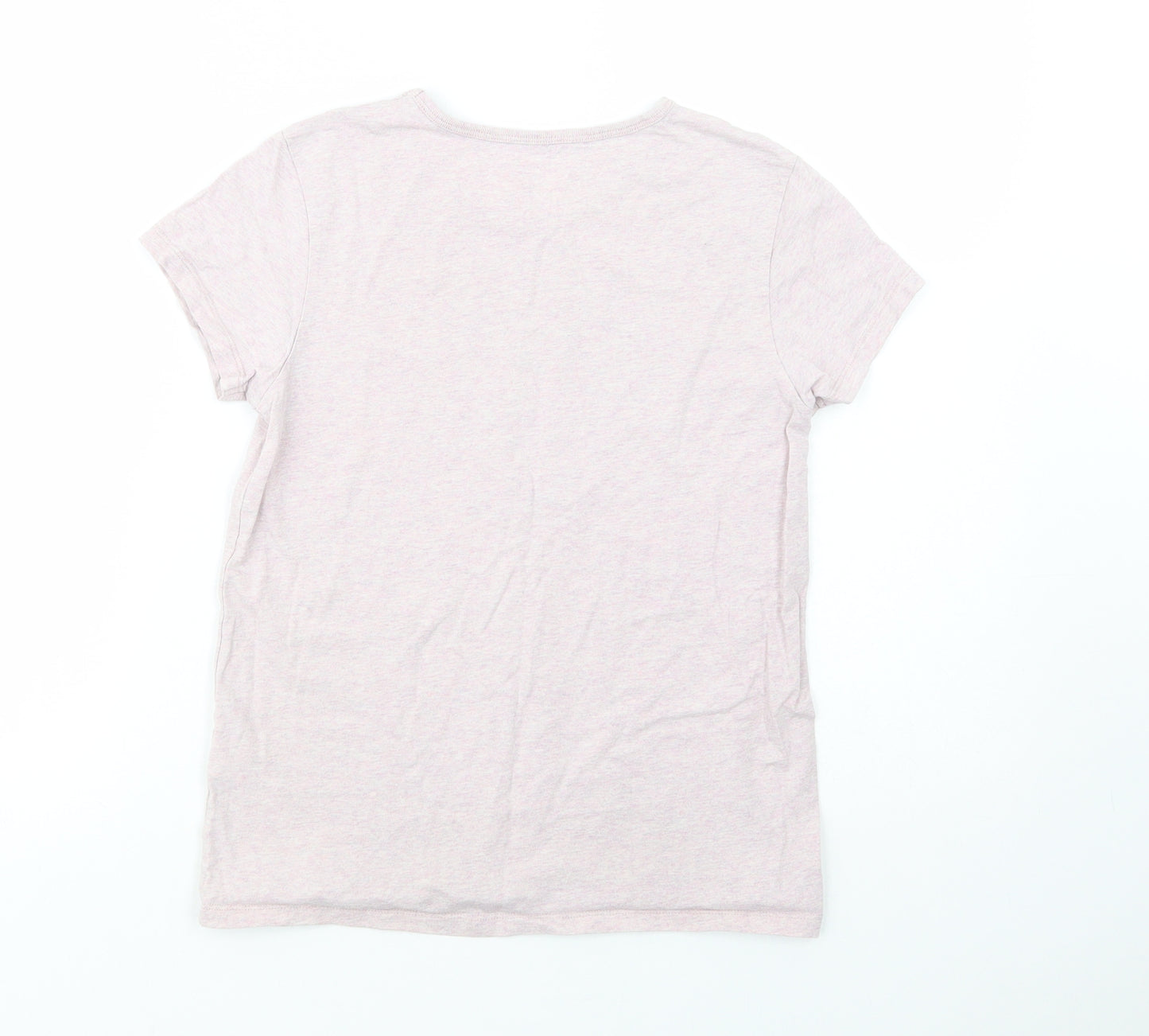 Johnnie B. Girls Pink  Cotton Basic T-Shirt Size 11-12 Years Crew Neck Pullover - BFF