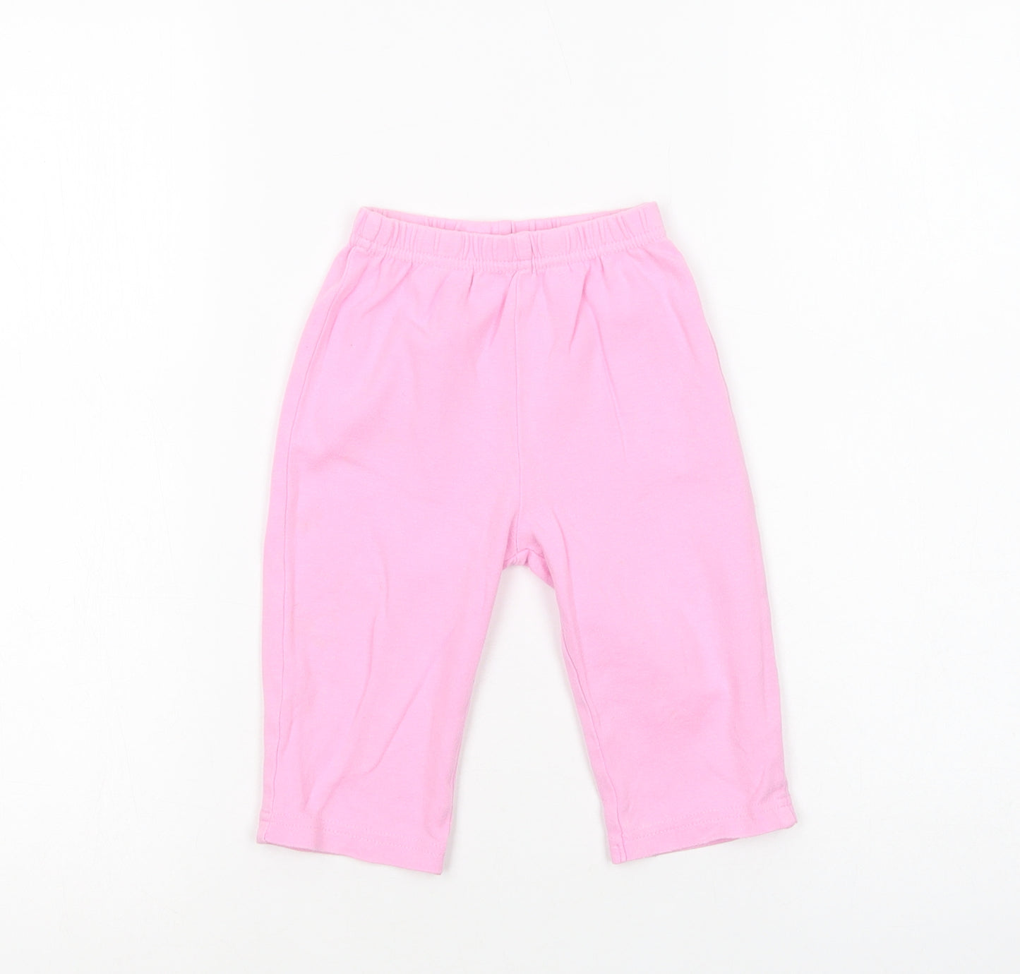 George Baby Pink  Cotton Jogger Trousers Size 9-12 Months