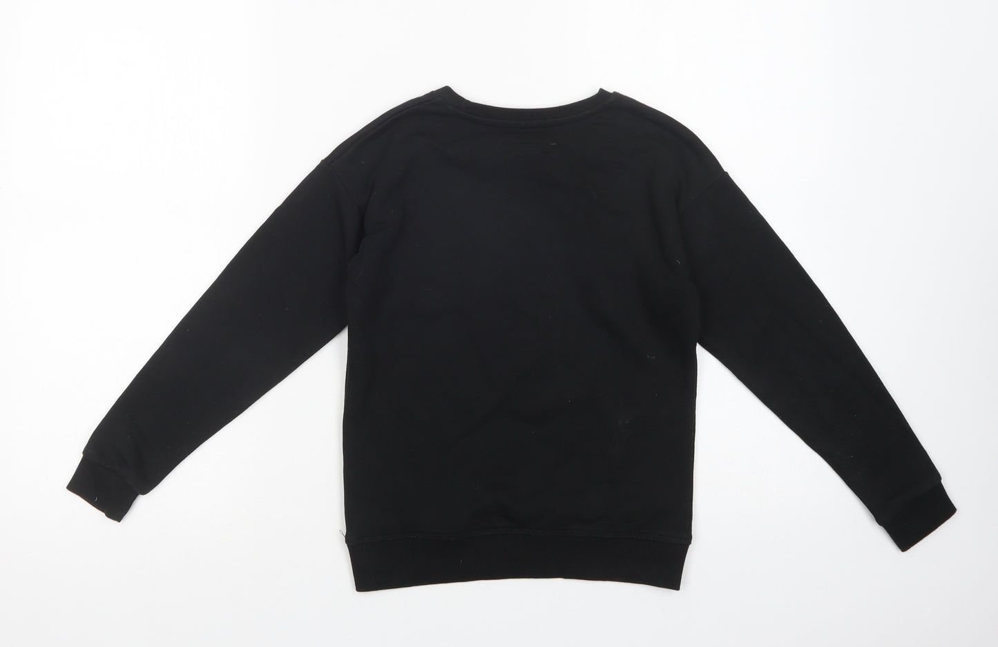 Primark Girls Black  Cotton Pullover Sweatshirt Size 9-10 Years  Pullover - Nashville